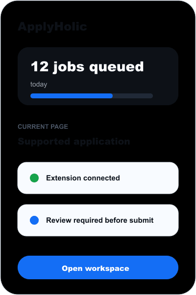 Extension mockup